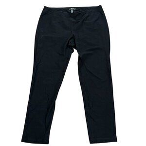 Eileen Fisher Pull On Elastic Waist Black Pants‎ Small Dress Travel Comfort Work